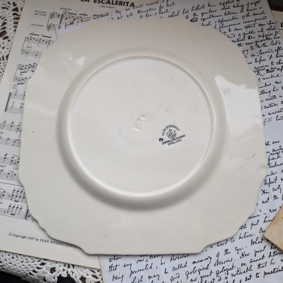 Black and White Decorative Plate Marlborough Jones And Sons - Picture 11 of 12